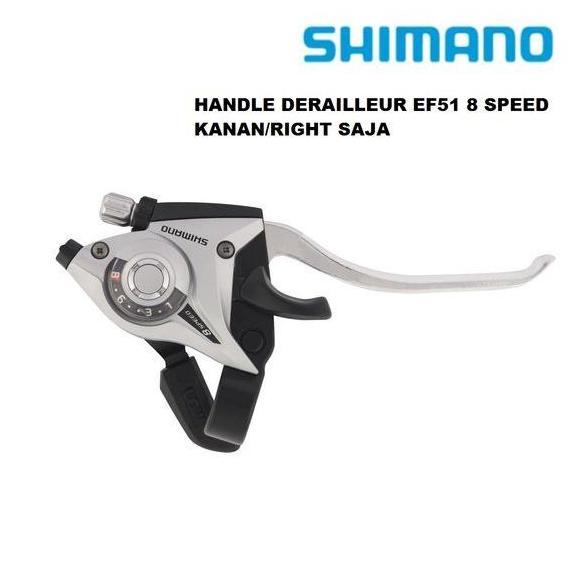 SHIMANO EF51 ORIGINAL 8 SPEED SHIFTER HANDLE BRAKE LEVER REM DERAILLEUR SEPEDA MTB XC GUNUNG KANAN O