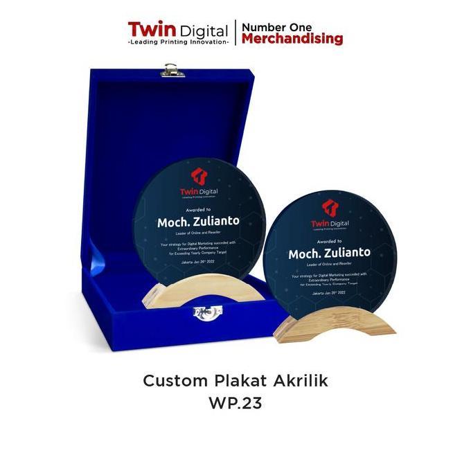 Plakat Custom Kayu Akrilik Free Box Bludru - Plakat Kayu Pk 11