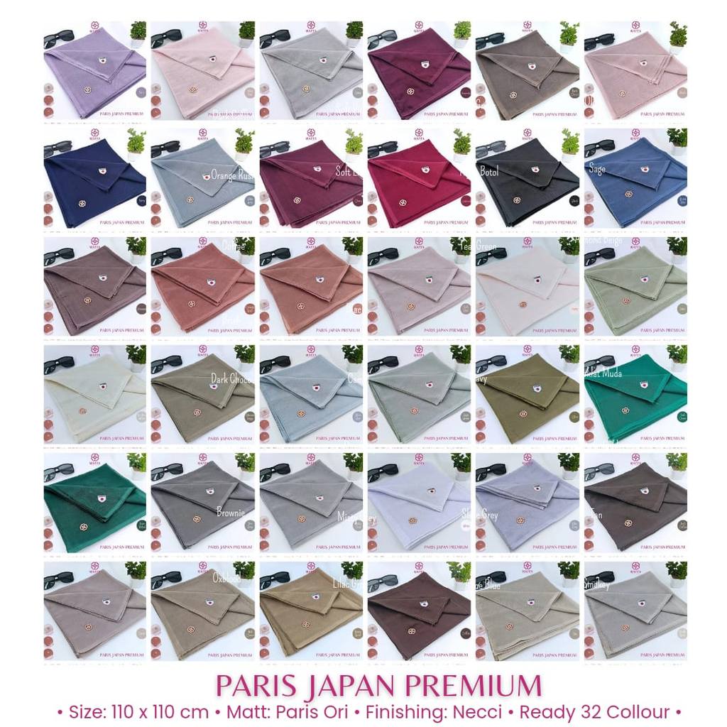 WAFFA HIJAB PARIS JAPAN PREMIUM ORIGINAL