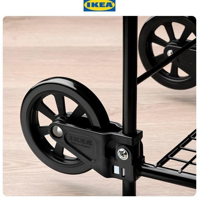 Ikea Rullebor Troli Belanja Serbaguna Hitam