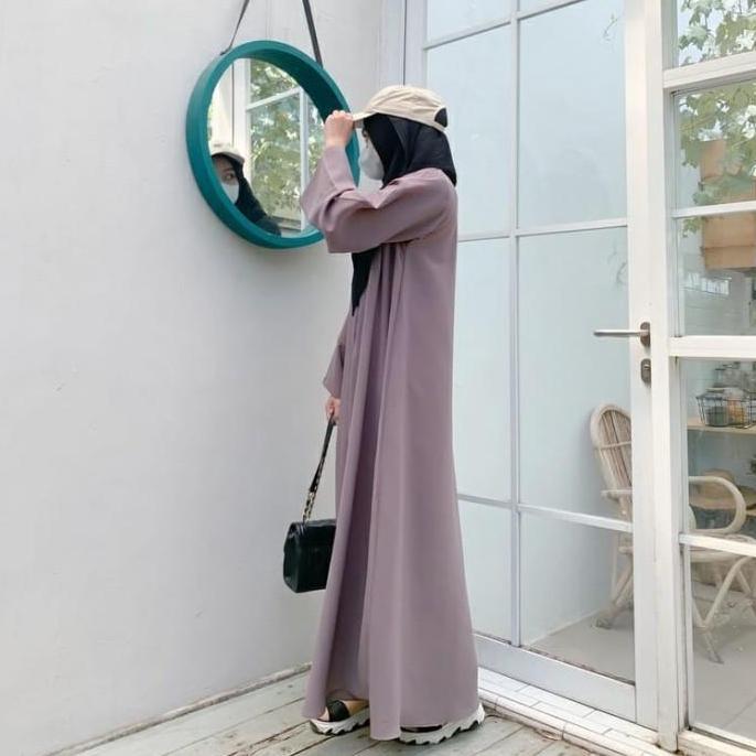 New- Abaya Hitam Polos Wanita Abaya Turkey Baju Umroh Wanita 2022