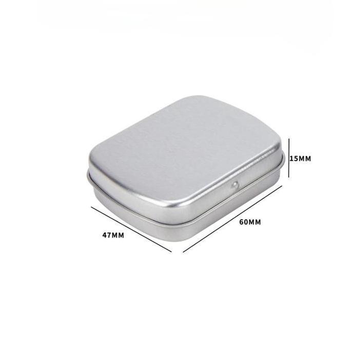 New- Kaleng Aluminium Tin Can Polos Storage Box Serbaguna Kaleng Obat Permen Kaleng Jarum