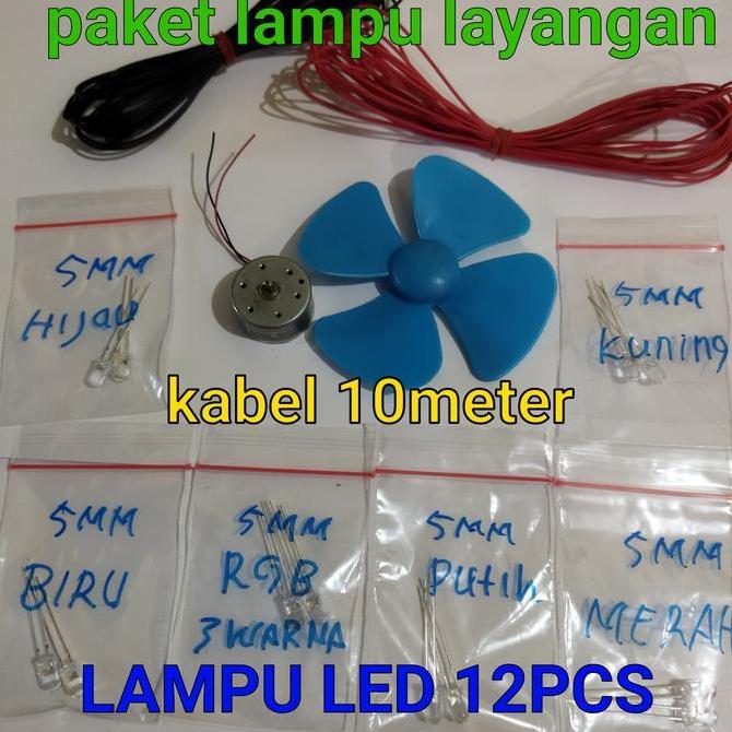New- paket dinamo layangan lampu layangan kipas led layang layang murah