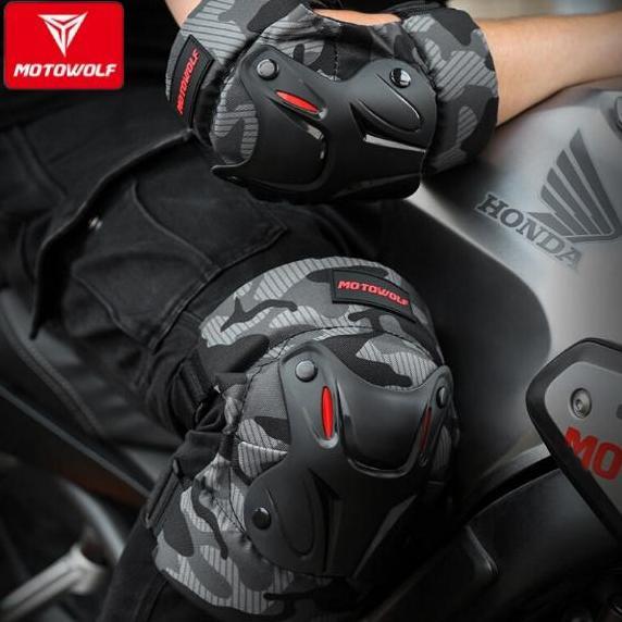 Deker Tangan Elbow Pad Deker Lutut Motowolf Pelindung Tangan Motor Terlaris