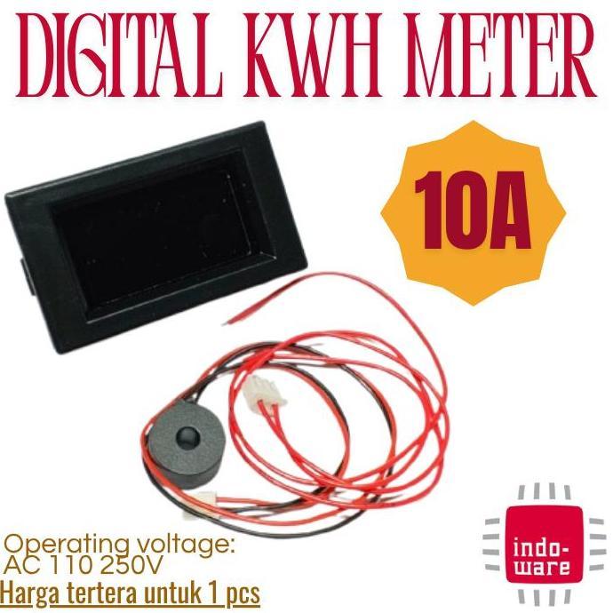 TERBARU - Digital Panel Power Monitor Watt Meter Voltage KWh Voltmeter Ammeter