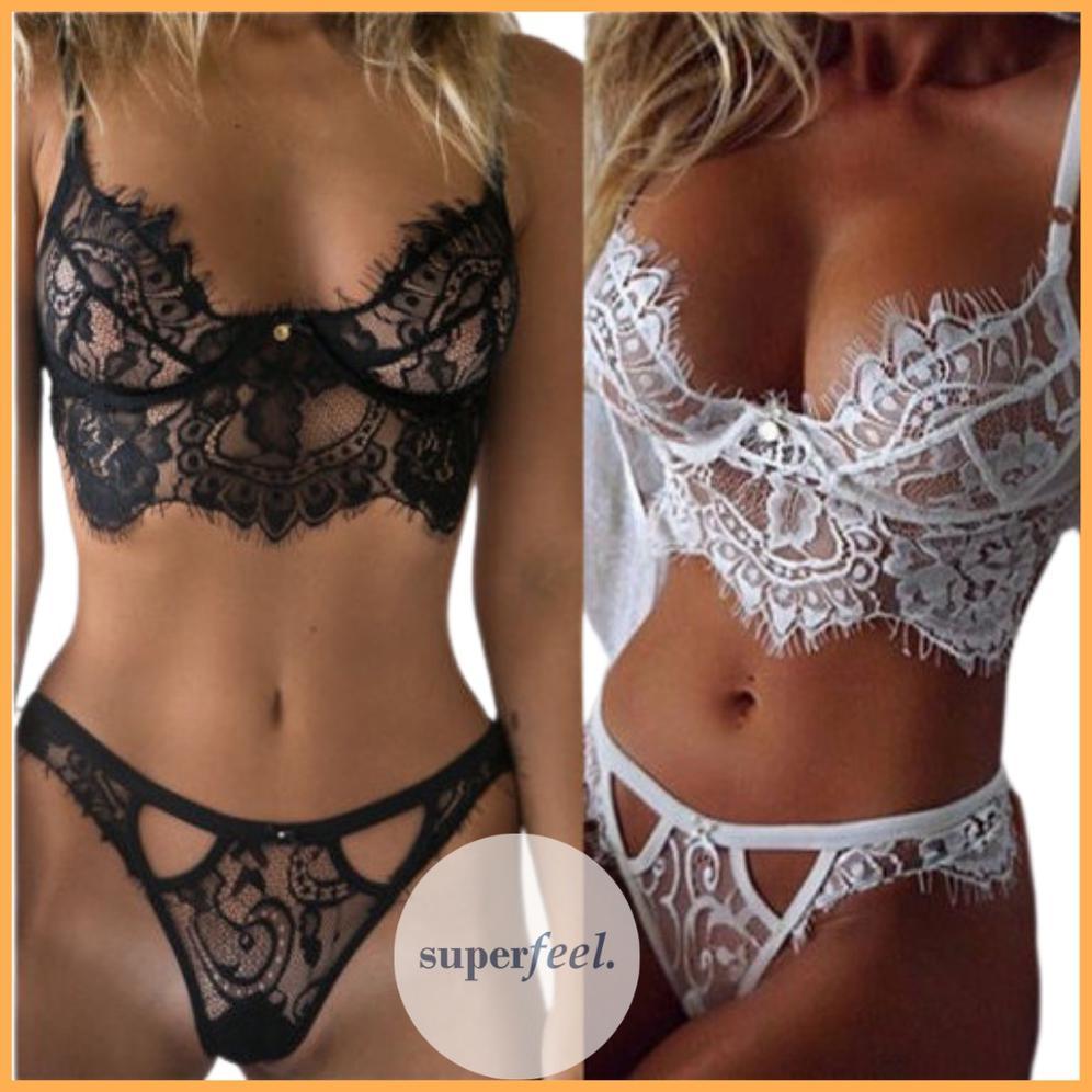 SFL BRA CD 1 SET LINGERIE HOT SEXY BROKAT LACE BH WANITA KOLOR PEREMPUAN 547