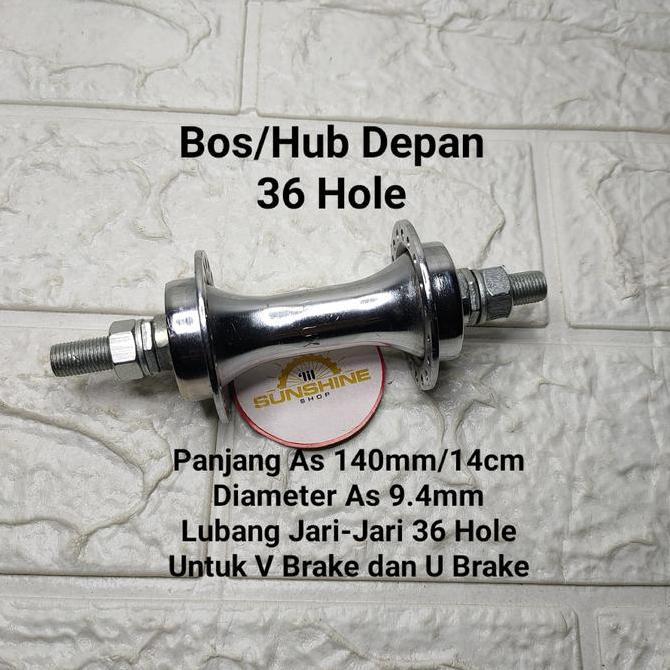 Promo Hub Bos Depan Lubang 36 Hole Sepeda Mtb Federal Bmx As Besar Mur Kunci 15 Besi Chrome Cod