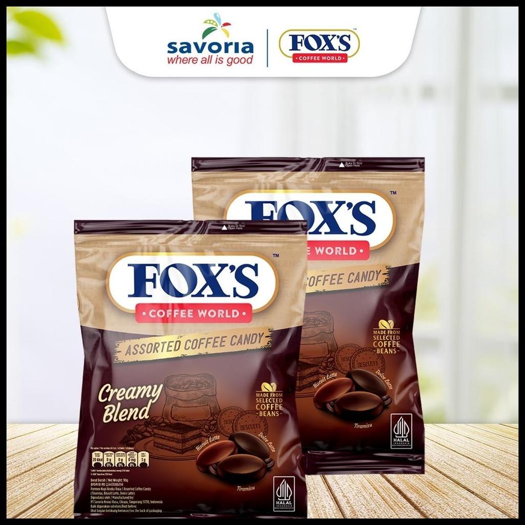 FOX'S COFFEE WORLD CREAMY BLEND BAG - PERMEN KOPI 90G