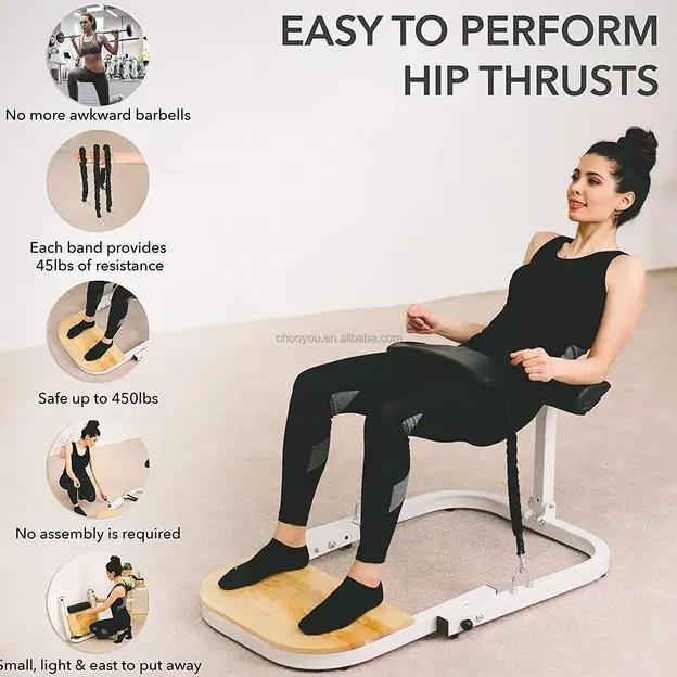 TERMURAH - Hip Thrust Machine Glutes Machine Foldable Gym Equipment