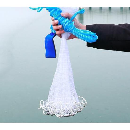 JALA LEMPAR NELAYAN JARING IKAN BAHAN SENAR PUTIH DAN WARNA WARNI