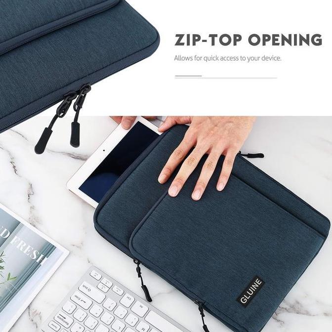 Gluine 9368 Tas Laptop Tablet 14 Utility Laptop Tablet Sleeve With Shoulder Belt For Men And Women