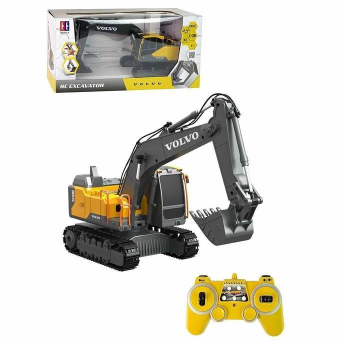 TERBARU Double E RC E580-003 Volvo Excavator 1:26 2.4Ghz Remote Control