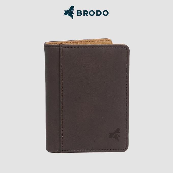 Vindasime12 - BRODO - Dompet Portlet Brown | BRODO Portlet Brown Dompet Kulit Pria Premium Original