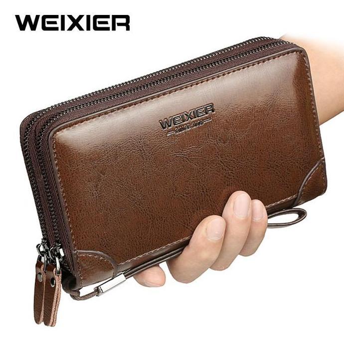 Vindasime12 - WEIXIER W88 Dompet Panjang Pria Long Bifold Kulit Premium kartu uang | WEIXIER W88 Dom