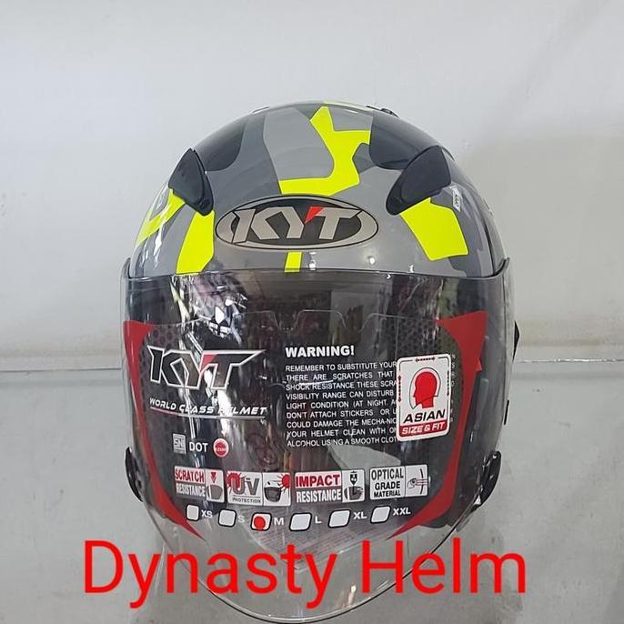 KYT GALAXY FLAT R MOTIF BLACK/YELLOW #4 Terlaris