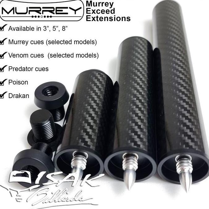 Murrey Cue Extension 3" 5" 8" - Venom Predator Poison Drakan Ext Stick