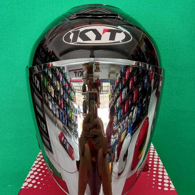 HELM KYT KYOTO HITAM GLOSSY + VISOR VENOM+SPOILER PAKET GANTENG Terlaris