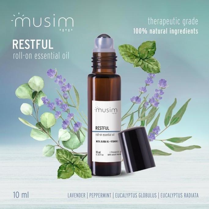 Ready Roll-On | Restful Oil Blend Deep Sleep Insomnia Lavender 10ml - MUSIM