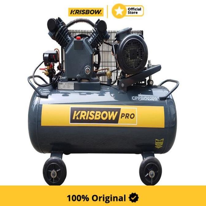 Terlaris Krisbow Air Compressor Kompresor Angin 2Hp 90L 10Bar 1Ph