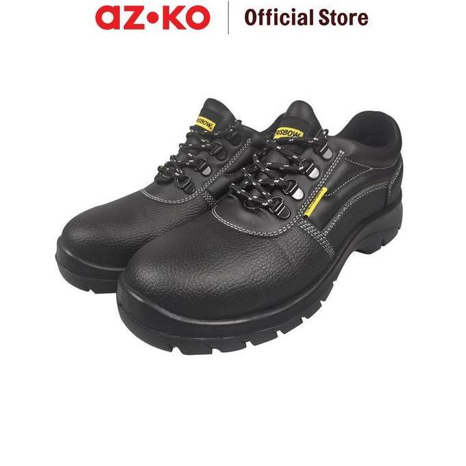 Terlaris Azko Krisbow Ukuran 41 Argon Sepatu Pengaman 4 Inci - Hitam Sepatu Kerja Alas Kaki Safety P