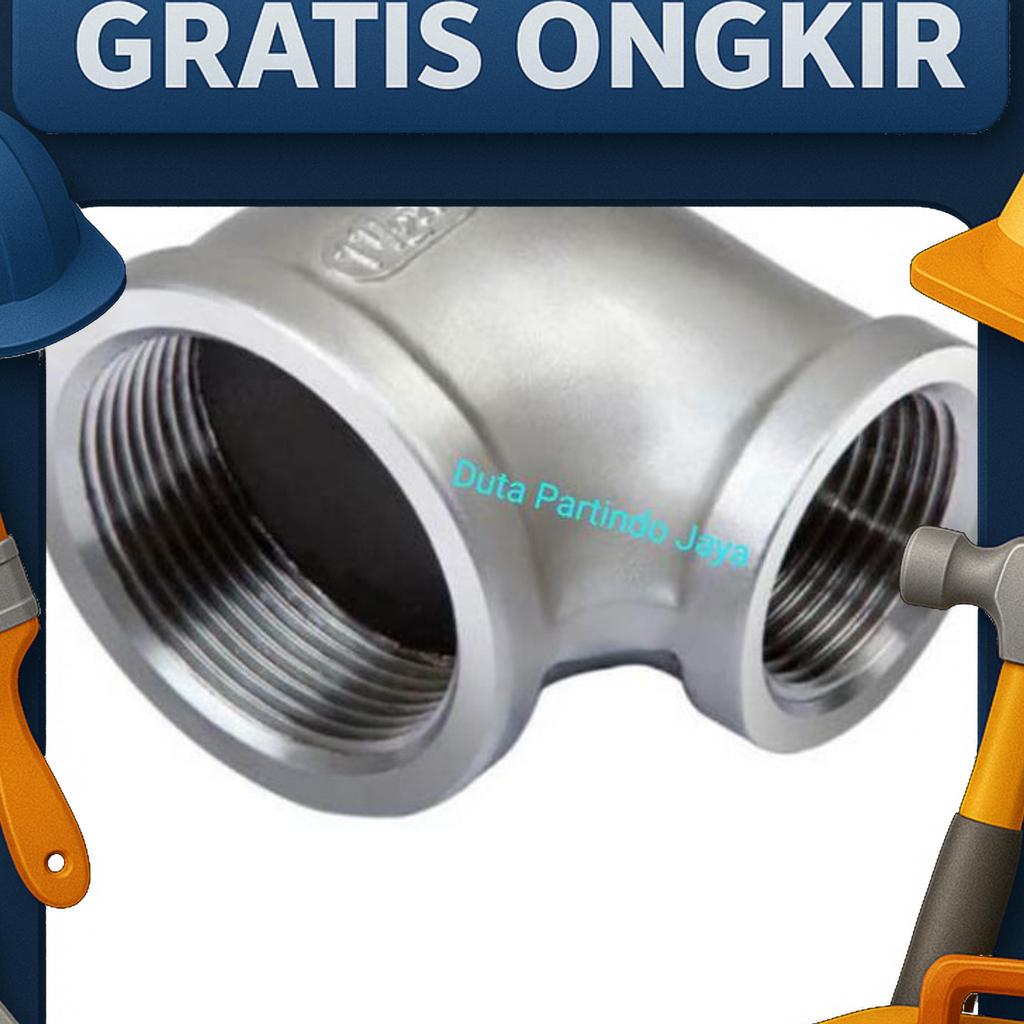 V-Sok Elbow / Reducer Elbow Stainless Drat 2 X 1 1/4 Inchi