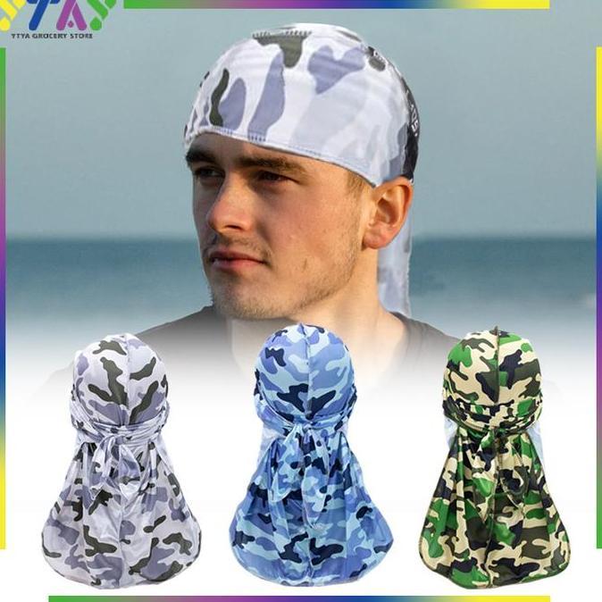 Durag Bandana Durag Ikat Kepala Hip Hop Bandana Ekor Panjang