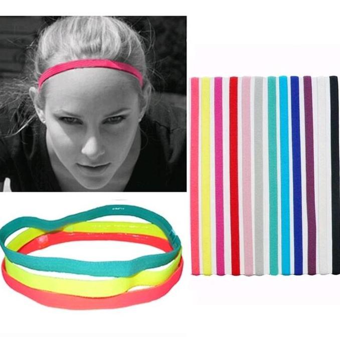 Mini Hairband Spot Ikat Kepala Olahraga Headband Pengikat Rambut Olahraga basket outdoor