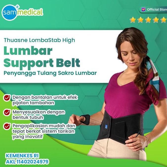Thuasne LombaStab High / Penyangga Tulang Belakang / Korset Penyangga Tulang Punggung Belakang untuk