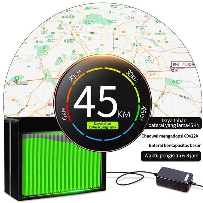 PROMO AMBYAR Sepeda roda tiga listrik/Sepeda listrik/Sepeda motor roda 3 - Merah, tanpa baterai