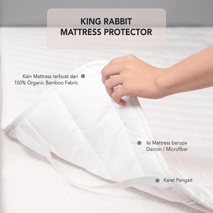 King Rabbit Matras Protector Anti Noda & Tungau