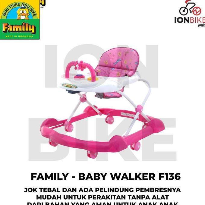 Baby Walker Family 136 Belajar Jalan BabyWalker Kereta Dorong Bayi