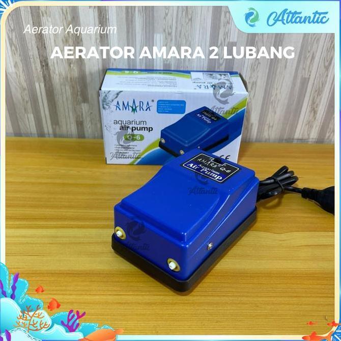 AMARA Q6 AERATOR Q 6 2 LUBANG POMPA UDARA AQUARIUM AERATOR TERMURAH