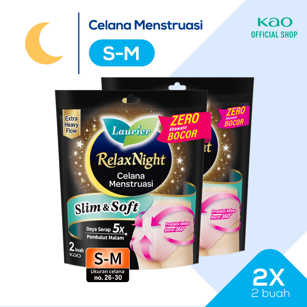 Laurier Relax Night Pants Celana Menstruasi Pembalut Wanita Bebas Khawatir di Semua Momen Ekstra Siz