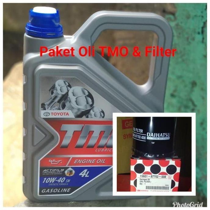 New- paket oli TMO 10W-40 + FILTER OLI AVANZA XENIA CALYA SIGRA AGYA AYLA