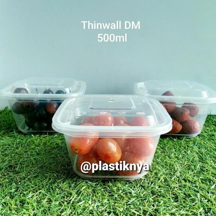Thinwall Dm 500Ml Sq Kotak / Thinwall Square 50Pcs