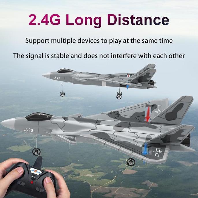 rebapin - pesawat rc remote glider airplane foam berkualitas tinggi