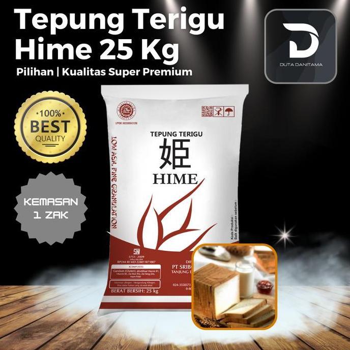 Tepung Terigu Sriboga Hime 1 Sak (25 Kg) & 20 Sak (@ 25 Kg)