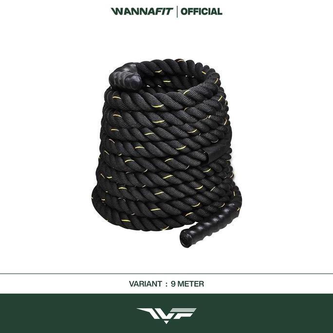 WANNAFIT Battle Rope | Olahraga Tangan & Kaki | Alat Olahraga Rumah Terlaris