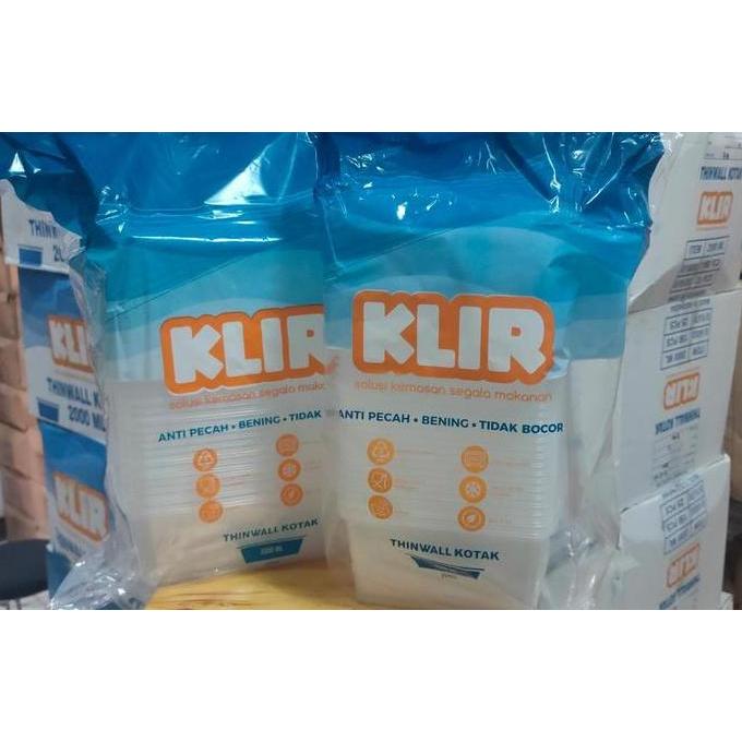 Thinwall Klir Kotak 2000 Ml Anti Pecah