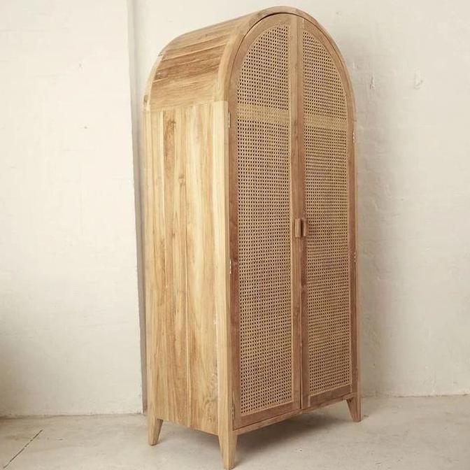 Terlaris Almari Jati Kombinasi Rotan Almari Minimalis Almari Rotan Almari Kecil Almari Jepara Almari