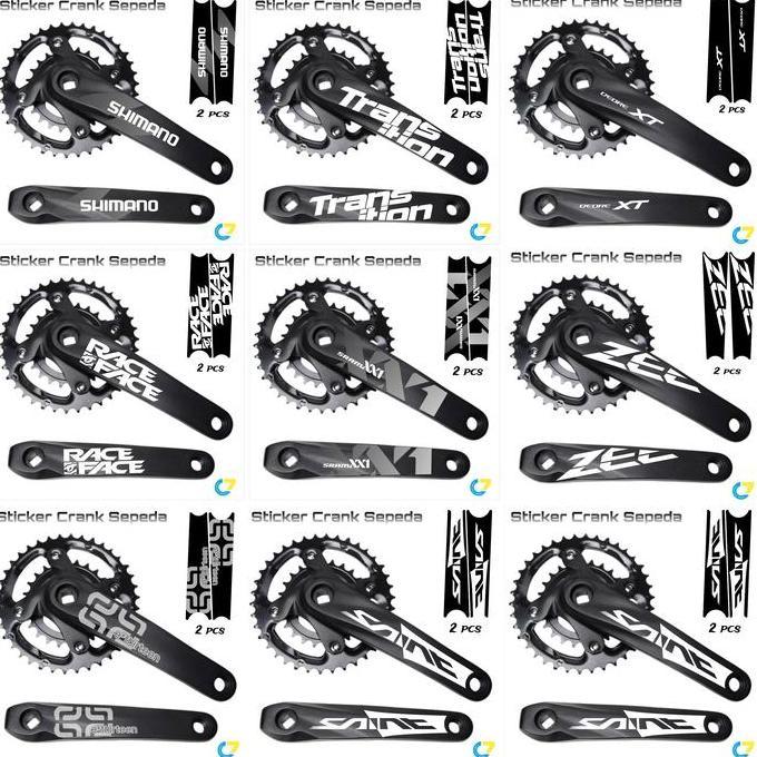 Sticker Decal Crank sepeda MTB - Decal Pedal Sepeda MTB - Sticker Pedal Sepeda Gunung Downhill
