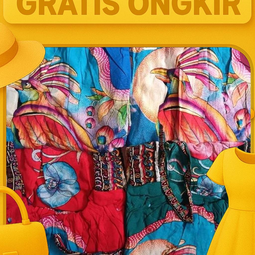 Daster Yukensi Batik Assyakurfawwaz Ld 130 Motif Burung Kakatua