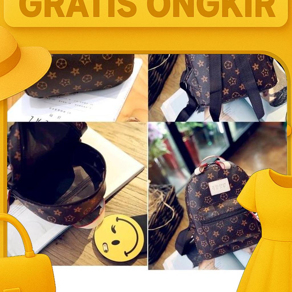 Tas Ransel Wanita Mini Import Kulit Pu Premium Quality