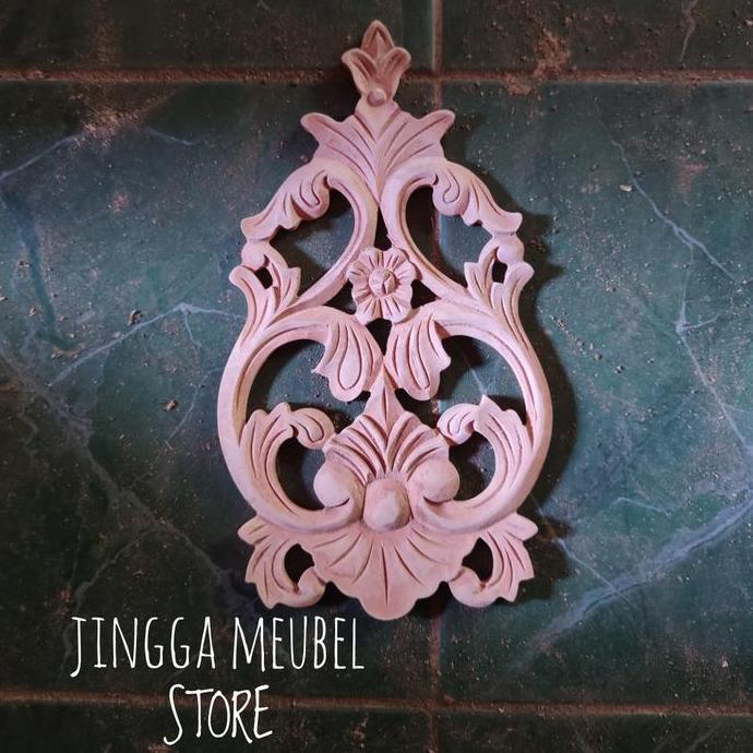 Terlaris Ornamen Ukiran Kayu Tempel Mebel Furniture Jepara