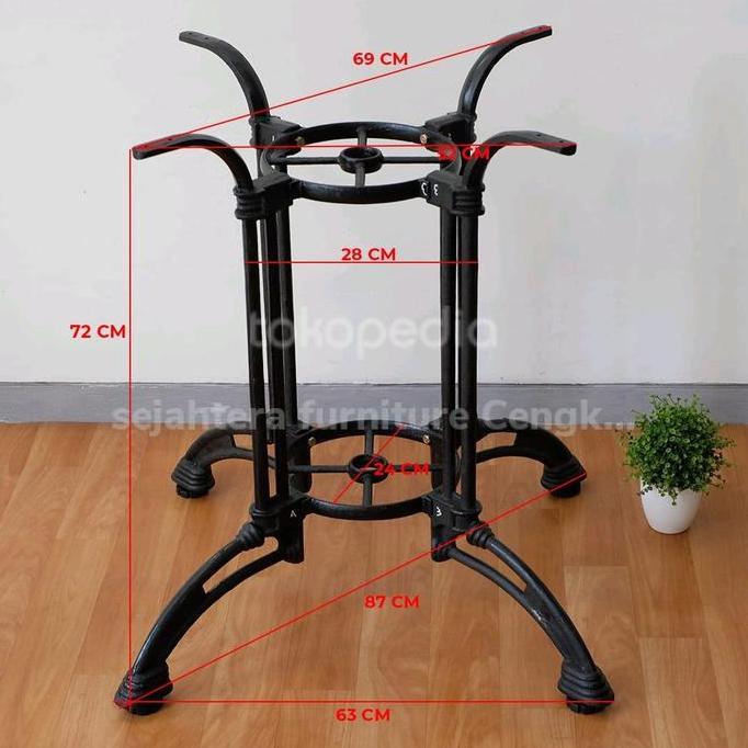 Terlaris Kaki Meja Besi Cor Kaki Besi Tempa Kaki Cor Retro Meja Cafe Kopitiam Antik Untuk Meja 80 10