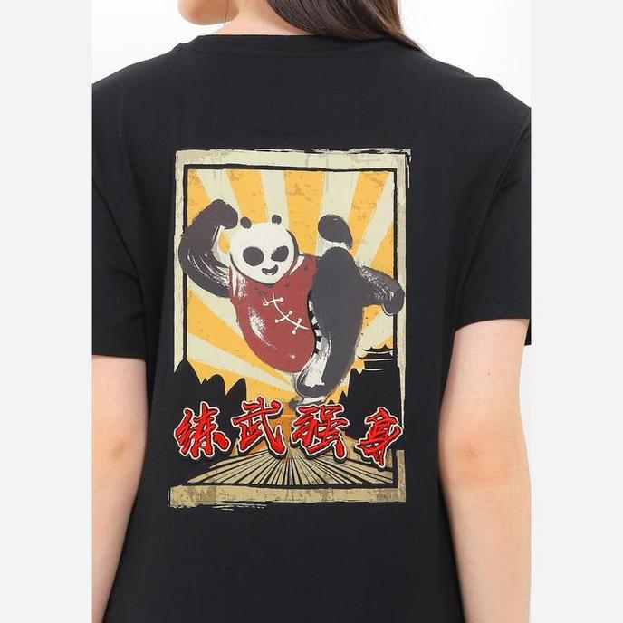 Giordano Kungfu Panda CNY Tee Wanita Snature Black