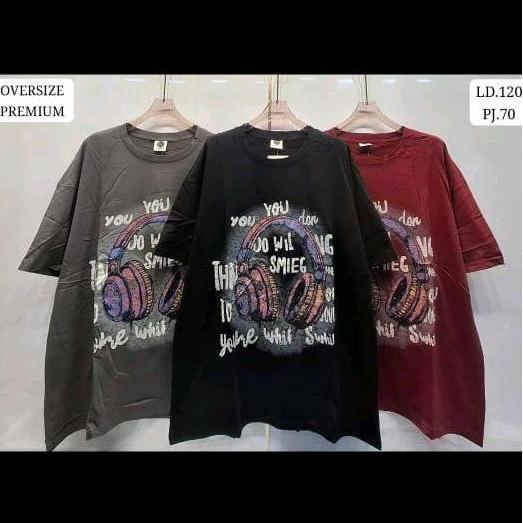 kaos pendek oversize premium music