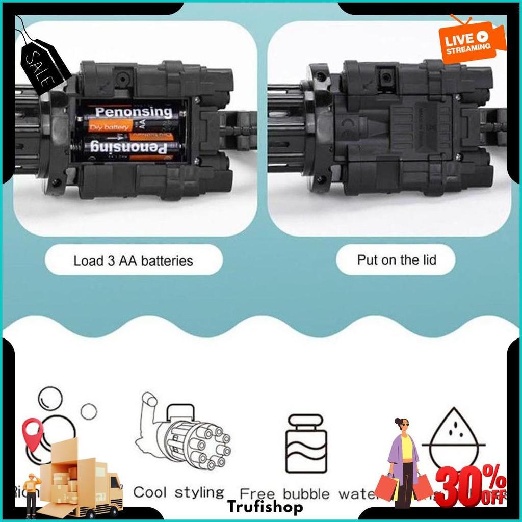Mainan Bubble Gun Tembakan Gelembung Bubble Elektrik Trend Tiktok Cod