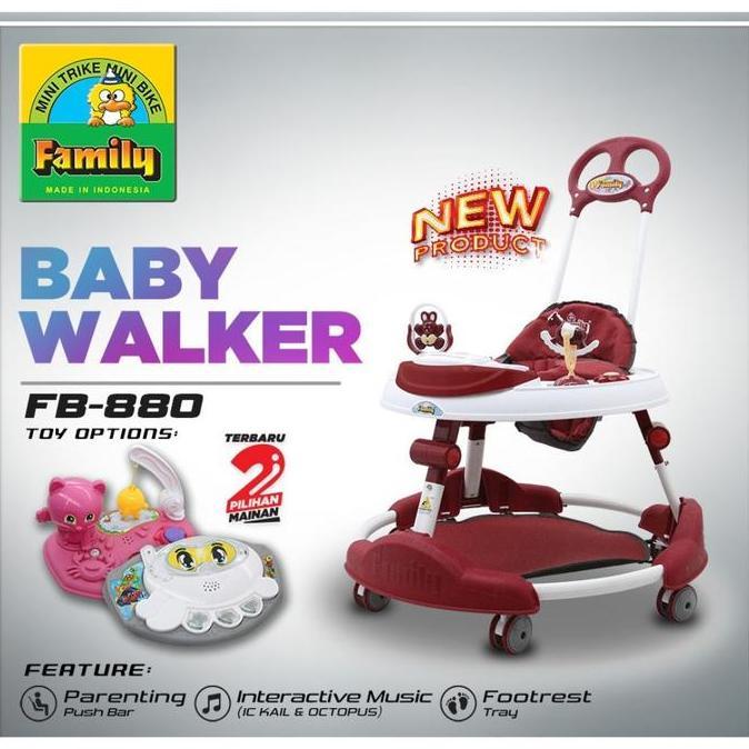 SPACE BABY WALKER KURSI BELAJAR JALAN ANAK SB 316/FAMILY BABY WALKER