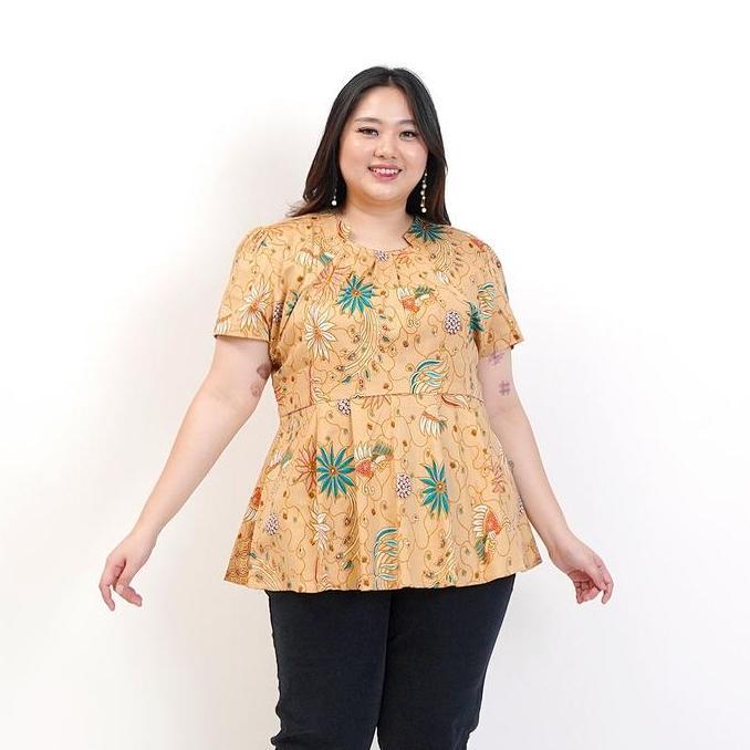 BAJU BLOUSE BATIK WANITA JUMBO BSIZE 315 B HAMIL KERJA PESTA XXXL